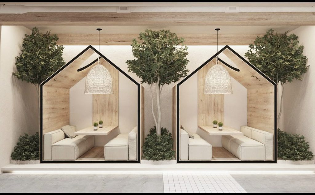 desain coworking space kontemporer