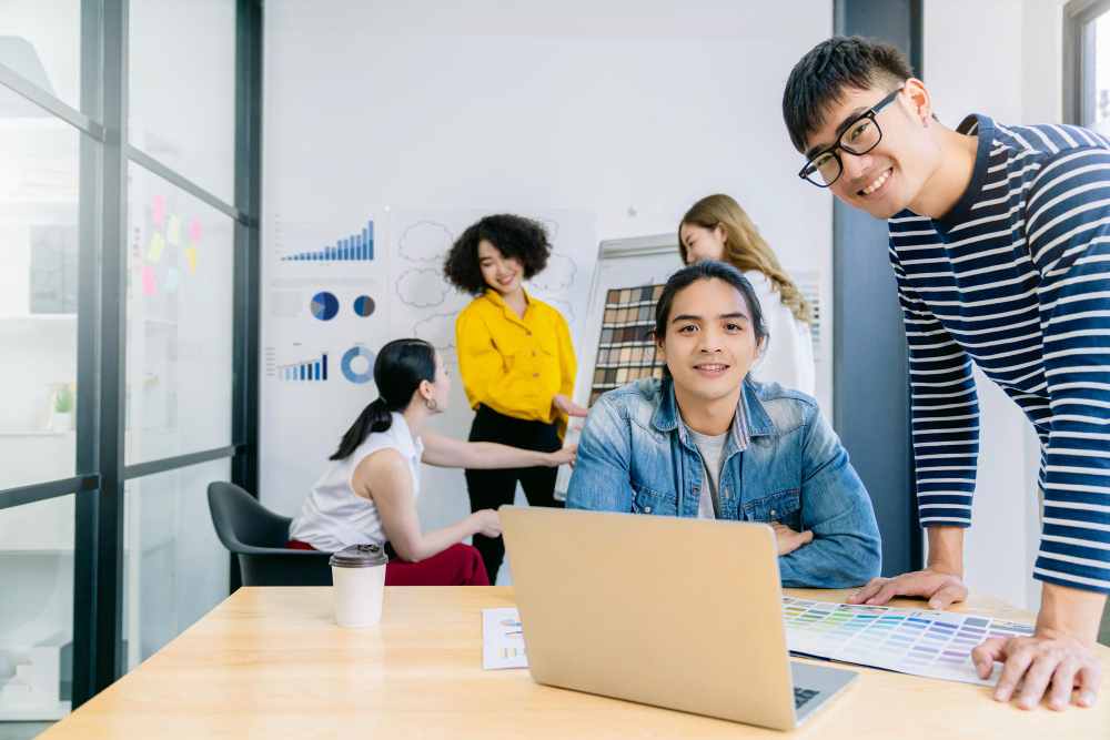desain interior coworking space modern
