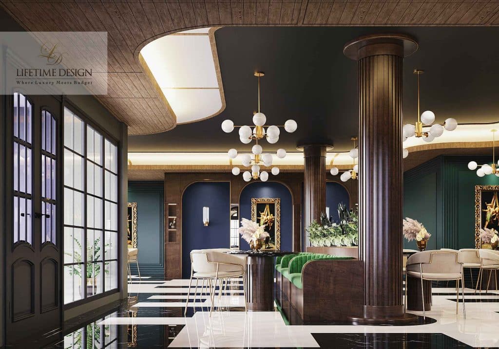 desain interior cafe Scandinavian
