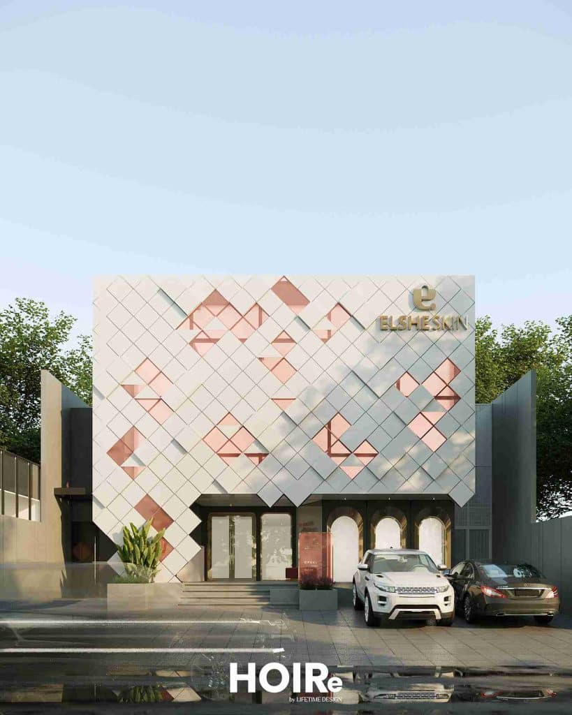 Desain fasad eksterior klinik