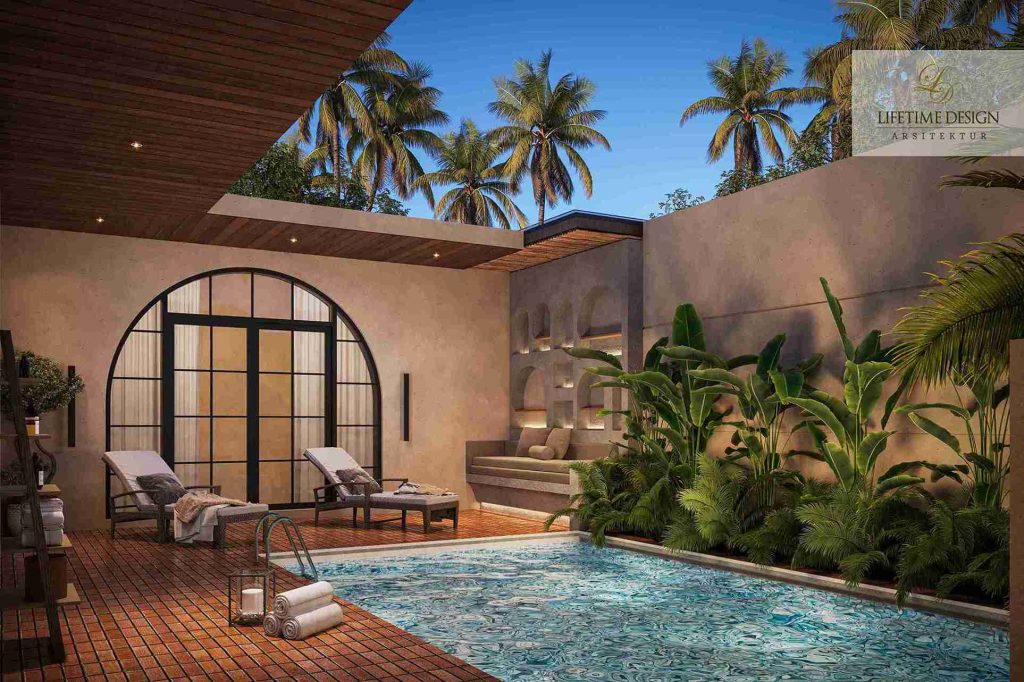 desain villa mewah