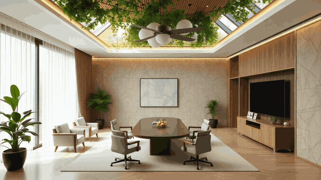 Ruang direktur nuansa putih