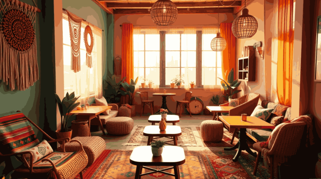 Cafe gaya Bohemian