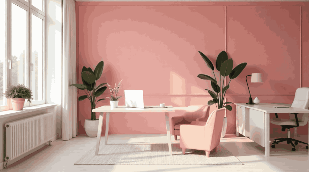Cat kantor warna pink