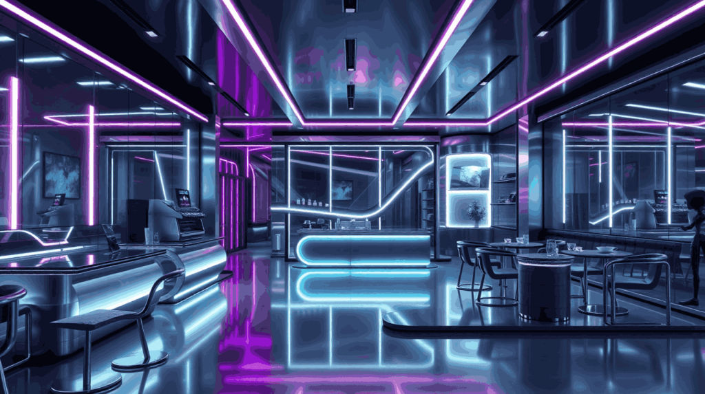 Cafe futuristik