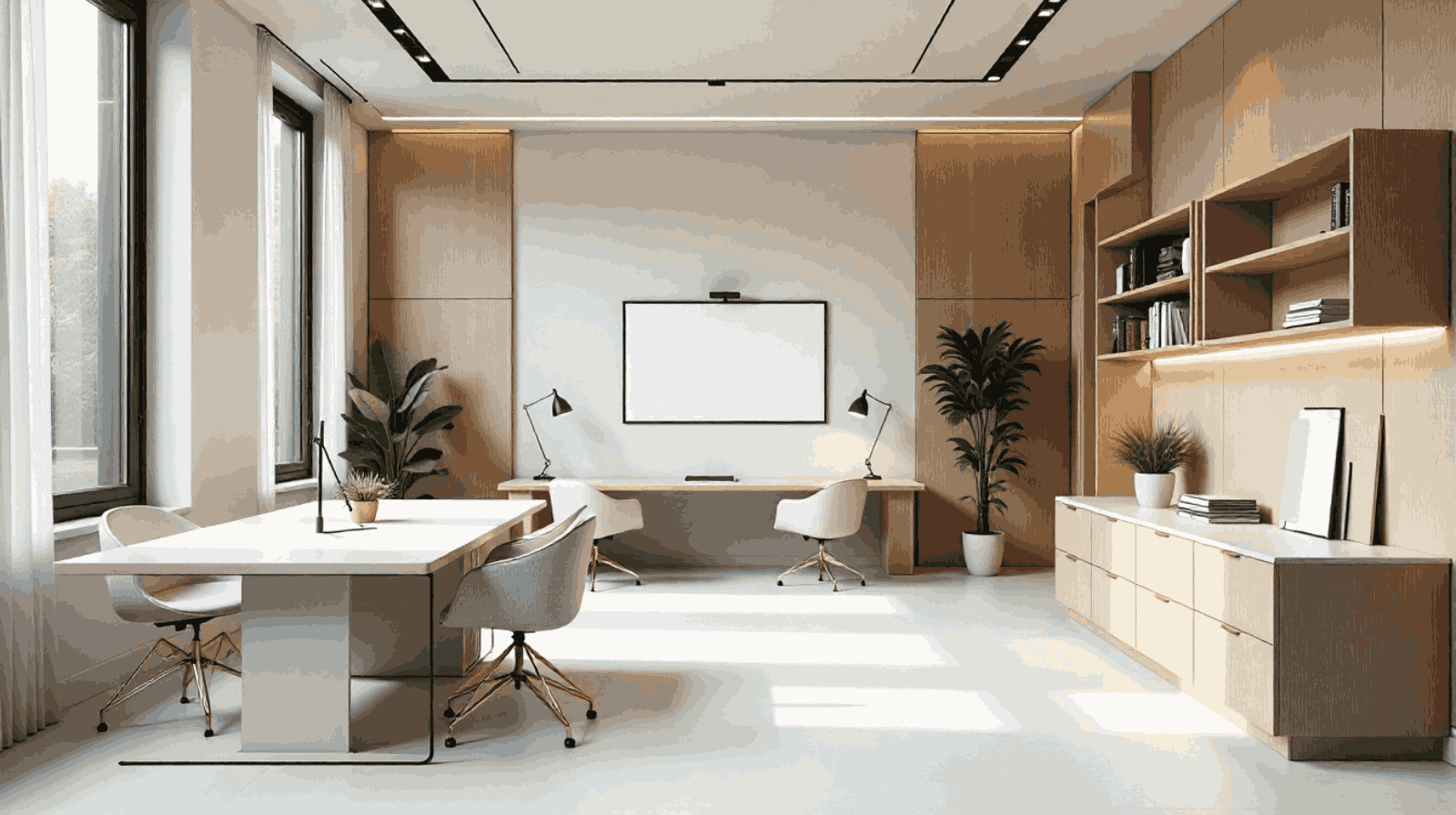 10 Inspirasi Desain Kantor Minimalis Elegan versi HOIRE