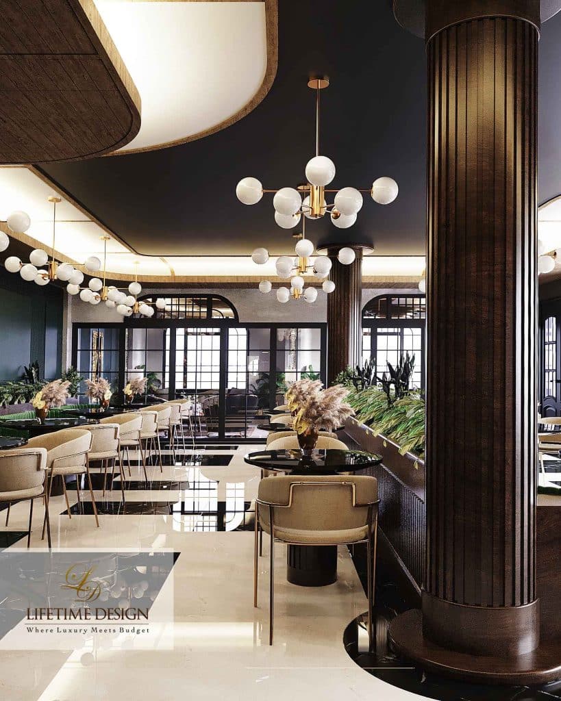 Desain interior cafe