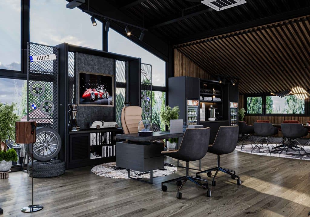 desain kantor industrial