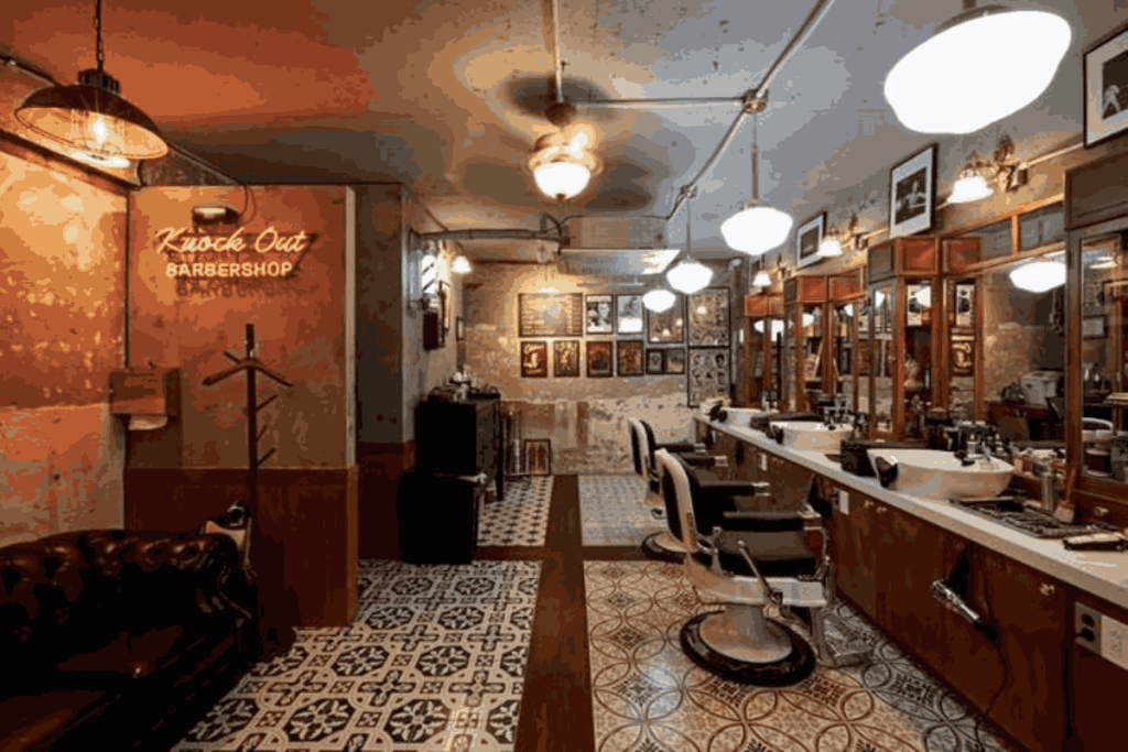 desain barbershop classic