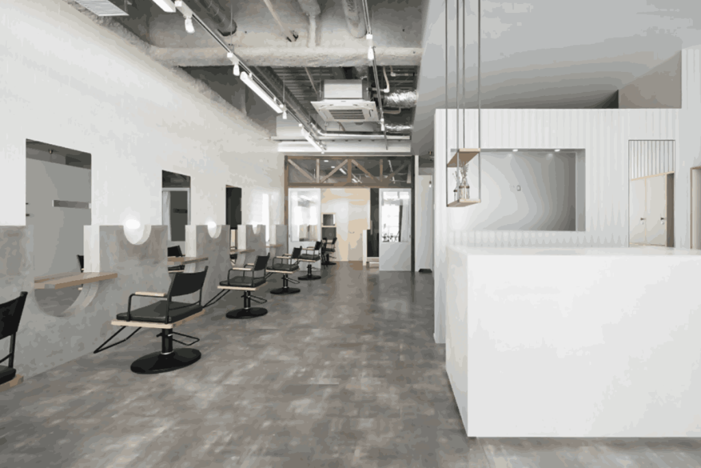 desain barbershop simpel