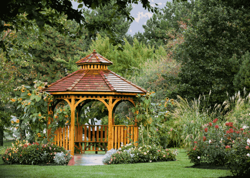 desain gazebo cafe