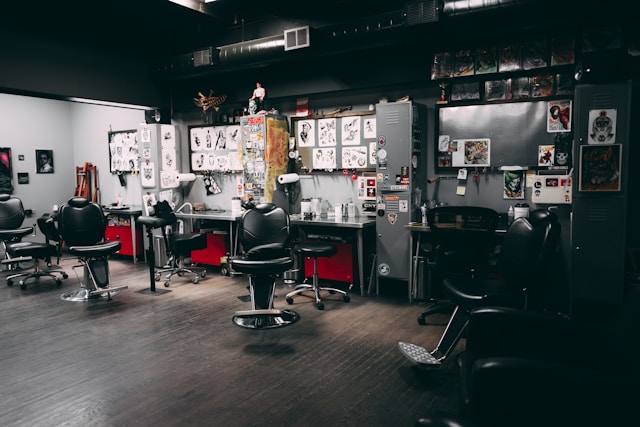 interior barbershop